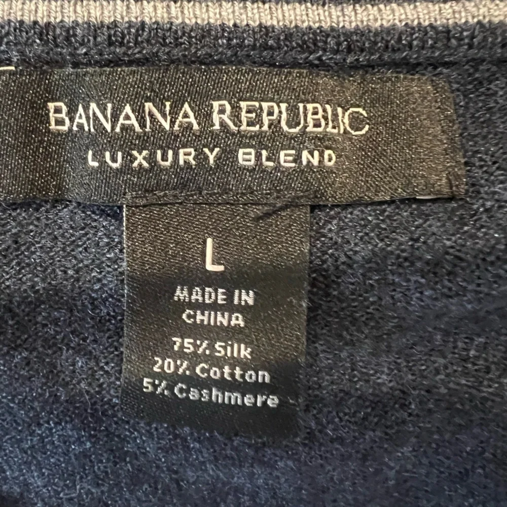 Banana Republic Charcoal V-Neck Sweater
